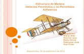estructura en aviones de madera y sus defectos permitidos y no permitidos