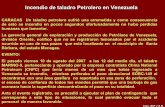 Venezuela incendio en taladro