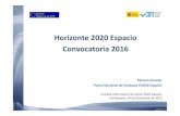 H2020 Espacio 2016 - CDTI