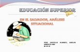 EVALUACIÓN DE LA EDUCACIÓN SUPERIOR EN EL SALVADOR