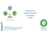 Ranking Colegios Adventistas en Colombia 2015