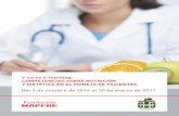 V curso e-learning: COMPETENCIAS SOBRE NUTRICIÓN · PDF fileRealizar y entregar los casos clínicos propuestos para cada unidad didáctica. ... de prescripción de dietas y actividad