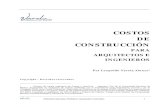 COSTOS DE CONSTRUCCIÓN - Varela Ingeniería de Costosvarela.com.mx/arch/CostosDeConstruccionParaArquitectosEIngenieros.… · Ingeniería de Costos – Teoría y Práctica en la