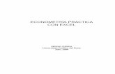 ECONOMETRÍA PRÁCTICA CON EXCEL - sergiozuniga.cl con Excel 29.pdf · Practice of Econometrics” de Judge et al., y “Econometría” de Gujarati. i INDICE PRESENTACION ...