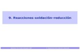 9. Reacciones oxidación -reducción - uam.es · PDF fileReacciones de oxidación-reducción 10 Oxidación, reducción y reacción de oxidación -reducción o ... Valoración redox