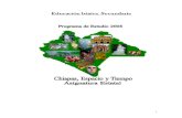 Educación Básica. Secundaria. Asignatura Estatal Chiapas ... · PDF filePlan de Estudios de Educación Secundaria y su mapa curricular. ... partir del Artículo 3º de la Constitución