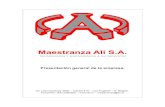 Maestranza Ali S.A.metalmecánica.com/Presentacion_Mtza_ali_2013.pdf · La experiencia de los profesionales que forman parte del ... Ingeniero Mecánico Industrial UTFSM Jefe de ...