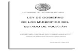 LEY DE GOBIERNO DE LOS MUNICIPIOS DEL ESTADO … LEGAL/16LGMEY.pdf · 1 h. congreso del estado de yucatÁn ley de gobierno de los municipios del estado de yucatÁn Última reforma: