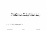 Reglas y Prácticas en eXtreme Programming - Sitio Oficialiie.fing.edu.uy/~josej/docs/XP - Jose Joskowicz.pdf · ... sus valores y su aplicabilidad. ... funcionalidad inicial en menor
