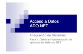 Acceso a Datos ADO - sabia.tic.udc.essabia.tic.udc.es/docencia/is/docs/transparencias/[2010-03-12]-ado.pdf · Anexo I. Correspondencia entre tipos C#, SQL estándar y SQL Server.