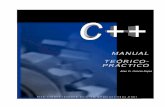 C++ Manual Teórico-Práctico · PDF filecapÍtulo 1 introducciÓn al lenguaje c++ ... capitulo 3 entrada y salida bÁsica.....32 entrada y salida