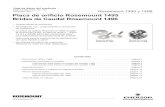 Hoja de datos del producto Rosemount 1495 y 1496 Placa de ... · PDF fileLos materiales seleccionados también cumplen con NACE MR0103 para entornos de refinación con alto contenido