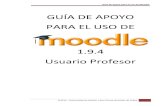 Gu a Moodle 1.9.4 usuario profesor · PDF fileFigura 105 Usuario profesor: personas- participantes (Mensajes del Profesor 2).....50 Figura 106 Usuario profesor: personas- participantes