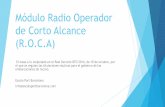 Módulo Radio Operador de Corto Alcance (R.O.Caulanautica.org/wp-content/uploads/2017/04/Módulo-Radio-Operador... · •Aprender a utilizar los equipos y bajo que circunstancias