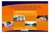 TRANSPARENCIA EN LA GESTIÓN PÚBLICA DE LAS · PDF fileEspada, Juan Luis Centro de Estudios para el Desarrollo Laboral y Agrario - CEDLA (Ed.) Transparencia en la gestión pública