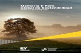 Memoria II Foro Global de Sostenibilidad - United · PDF fileII Foro Global de Sostenibilidad 3 Según el término acuñado en el Informe Brundtland, el desarrollo sostenible “es