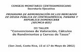 Conceptos básicos de tasas de interés - · PDF fileTaller de Convenciones de valoración, cálculos de rendimientos y curvas de tasas San José de Costa Rica del 15 al 17 de mayo