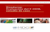 Honduras Evaluación del F-ODM, estudio de caso Final... · Las evaluaciones de los estudios de caso son ejercicios de generación de ... V. METODOLOGIA DEL ESTUDIO DE CASOS 37 5.1