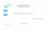 La Asunción, Octubre 2006 - Curso de Estadistica Aplicada ... · PDF file-Página WEB del facilitador.   ... parciales aportará el 70% de la nota definitiva y el trabajo final