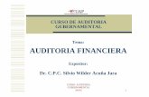 Tema: AUDITORIA FINANCIERA - uap.edu.peuap.edu.pe/intranet/fac/material/03/20102BT030203514030110011/... · que debe ser revelada en los estados financieros de la entidad. Los PCGA