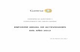 INFORME ANUAL DE ACTIVIDADES 2012 - Rev 1 · PDF fileInforme anual sobre las actividades de la Comisión de Auditoría y Cumplimiento del Grupo Gamesa correspondiente al ejercicio