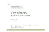 VALENCIÀ: LLENGUA I LITERATURA - pinae.es _2013... · PDF fileTEMA 1 Els determinants, l‘apòstrof i la contracció TEMA 2 ... El curs de Valencià-GES II està destinat a alumnat