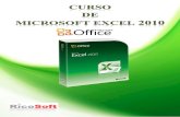 Curso de Excel 2010 - · PDF fileCurso Excel 2010 – Alfredo Rico – RicoSoft 2011 2 Aviso legal: Todos los textos y pantallas están extraidos del curso de Excel 2010 de Aulaclic