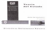 · PDF fileUNIVERSIDAD NACIONAL AUTÓNOMA DE MÉXICO División de Universidad Abierta Facultad de Derecho U.N. A.M. Teoría del Estado CON GUíA DE ESTUDIO