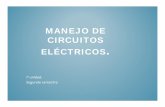 Manejo de circuitos eléctricos · PDF fileA. Identificación de las fuentes de alimentación de los circuitos eléctricos. • Define que es la Corriente directa y anexa la forma