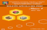BOLETÍN APÍCOLA DEL PERÚ Número 4 - · PDF fileN PROBLEMÁTICA Y POSIBILIDADES DE LA APICULTURA EN EL PERÚ La apicultura peruana tiene como principal problema la falta de estímulo