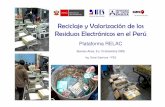 Reciclaje y Valorización de los Residuos Electrónicos en ... · PDF fileContenido Antecedentes Resumen y recomendaciones del diagnóstico Proyecto de gestión y manejo de residuos
