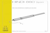 HINDI 880 Sprint - fadini.net Por consiguiente, es oportuno reforzar y reparar las piezas metálicas que no funcionen o que rocen en el pavimento o en el pil ar ... PLACAS EMPERNADAS