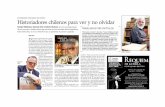 ESTRENAN TRILOGÍA DE DVDS:: Historiadores chll enos …panquehuefilms.cl/wp-content/uploads/2013/02/Villalobos-El-Mer... · Dice Diaz: Sergio Villalobos ha un revisionista y desmitificador