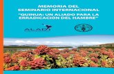 MEMORIA DEL SEMINARIO INTERNACIONAL - aladi. · PDF fileEmbajadora del Perú en el Uruguay y Representante Permanente del Perú ante ... esas potencialidades, cómo les agregamos valor