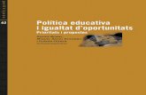 Aquest llibre és fruit del treball que durant un any ha ... · PDF fileJosep M. Puig Rovira, catedràtic de teoria de l’educació de la UB. ... Joan Subirats Humet, catedràtic