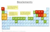 Bioelements -   · PDF fileBioelements primaris: C,H,O,N,S i P a totes les biomolècules org 95% 97% fonamental a proteïnes i ac. nuclèics, molts glúcids i lípids