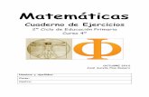Cuaderno de Ejercicios - Aprende Matematicas Online ... · PDF fileMatemáticas 4º Educación Primaria (2º Ciclo) UNIDAD – 1 EL SISTEMA DE NUMERACIÓN DECIMAL 1- Completa como
