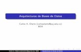 Arquitecturas de Bases de Datos - atlas.puj.edu.coatlas.puj.edu.co/~caolarte/puj/cursos/cc100/files/clases/Arquitect... · a la base de datos y crece el taman˜o de la misma Carlos