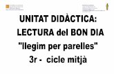 Generalitat de Catalunya Escola Jaume Balmes · PDF fileMillorar la comprensió ... Estratègies per millorar la ... del procés de comprensió lectora abans, durant i després de