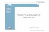 Informe de Cumplimiento de Metas y Ejercicio del · PDF fileSecretaría Ejecutiva de Finanzas Informe de Cumplimiento de Metas y Ejercicio del Gasto Enero-marzo de 2009 Dirección