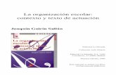 La organización escolar: contexto y texto de actuación · PDF fileLa organización escolar: contexto y texto de actuación Joaquín Gairín Sallán Editorial La Muralla Colección