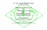1º de Bachillerato Ciencias Matemáticas I Ejercicios de ... · PDF fileEjercicios de INTEGRAL DEFINIDA resueltos (Solucionario libro) ... Las integrales definidas son iguales a cero,