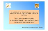 ANÁLISIS ESTRUCTURAL INTEGRATIVO DE · PDF fileel modelo “v” de la udual para la evaluaciÓn-planeaciÓn en amÉrica latina. anÁlisis estructural integrativo de organizaciones
