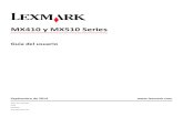 MX410 y MX510 Series - publications.lexmark.compublications.lexmark.com/publications/pdfs/2007/mx410de/UG/EPS/MX... · MX410 y MX510 Series Guía del usuario Septiembre de 2014 Tipos