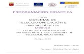 CFGS SISTEMAS DE TELECOMUNICACIÓN E · PDF file... en Sistemas de Telecomunicaciones e ... en instalaciones de telecomunicaciones ... 1. Replantea infraestructuras de sistemas de