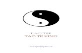 LAO TSE TAO TE KING - ecoosfera.comecoosfera.com/wp-content/imagenes/Taoismo-2.pdf · III No ensalzar los talentos para que el pueblo no compita. No estimar lo que es difícil de