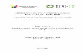 MINISTERIO DE TRANSPORTE Y OBRAS PÚBLICAS · PDF filediseño, construcción y mantenimiento de los proyectos viales, basado en la aplicabilidad en el Ecuador del conocimiento científico