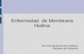 Enfermedad de Membrana Hialina - manuelosses.clmanuelosses.cl/BNN/docencia/EMH.pdf · Introducción Cuadro propio del RNPT, caracterizado por dificultad respiratoria progresiva que