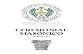 CEREMONIAL MASÓNICO - Tienda Masonica 357 bcn357bcn.com/PLANCHAS MAS/CEREMONIAL MASONICO GLSE (2016).… · 04. ritual de consagraciÓn de un templo..... 39 05. ritual de encendido