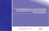 LA EXPERIENCIA DE CONSTITUCIÓN DEL CENTRO DE ... · PDF filede una cultura de competitividad en la región Ayacucho, ... bases conceptuales sobre las cuales se fundamenta la experiencia;